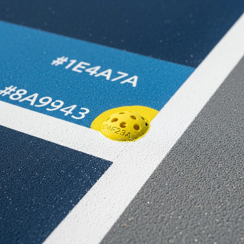 Pickleball court — vignette